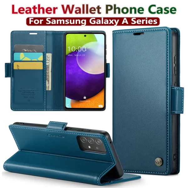 Luxury Leather Wallet Case for Samsung Galaxy A16 5G - Image 2