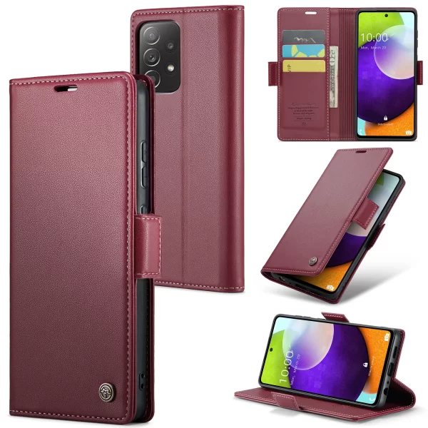 Luxury Leather Wallet Case for Samsung Galaxy A16 5G - Image 9