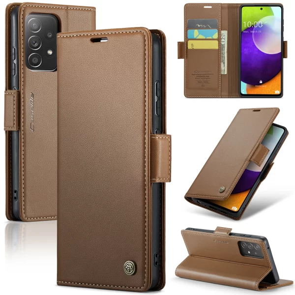 Luxury Leather Wallet Case for Samsung Galaxy A16 5G - Image 8